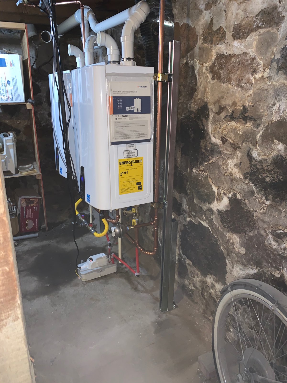  Water heater installation